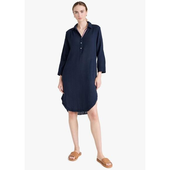 Sundry Dresses & Skirts - Sundry Dress Shirt tail Womens S 100% Cotton Gauze Beachy summer lightweight
